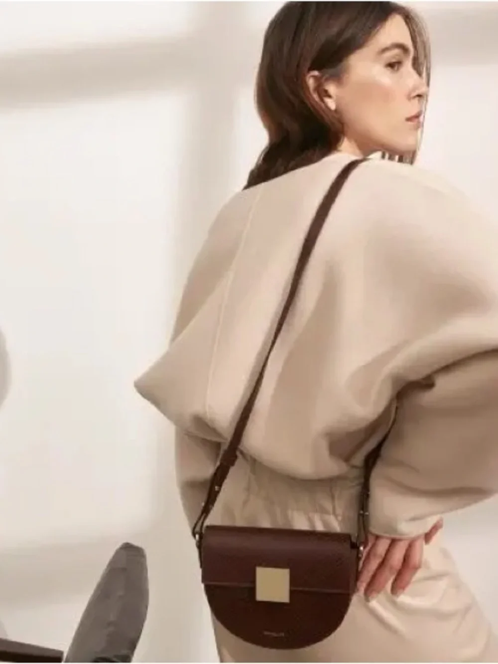 DeMellier Croc-Embossed Crossbody Oslo Mini